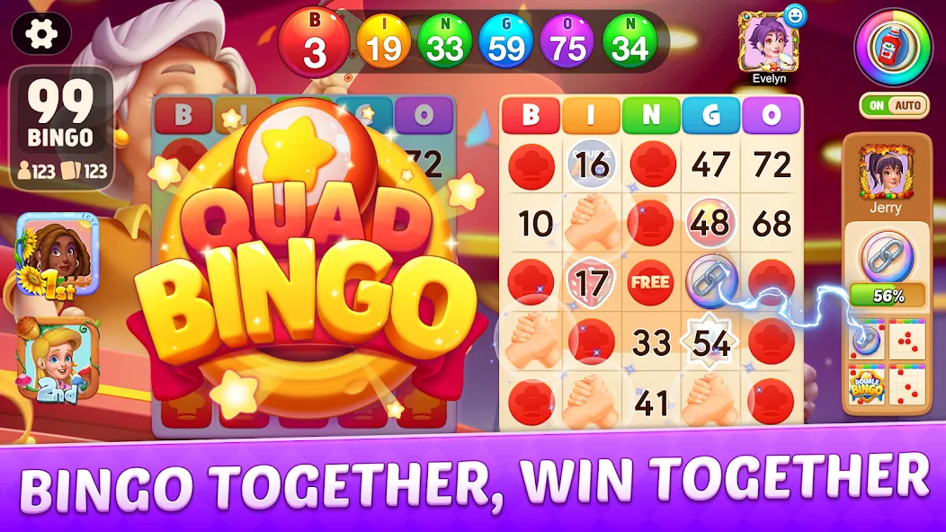 Скачать Bingo Frenzy®-Live Bingo Games с модом — Много билетов и бонусов — скриншот 2