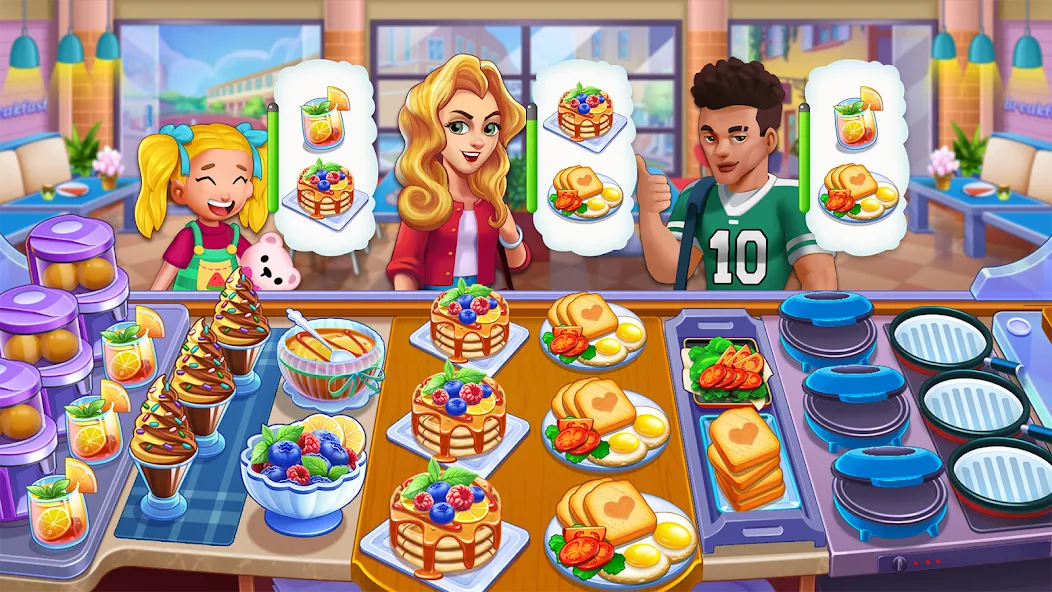 Food Voyage: Fun Cooking Games (Мод Много денег и бесконечные жизни) — скриншот 3