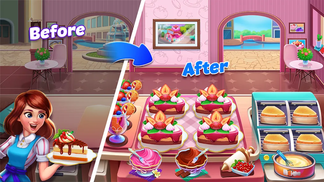 Food Voyage: Fun Cooking Games (Мод Много денег и бесконечные жизни) — скриншот 4