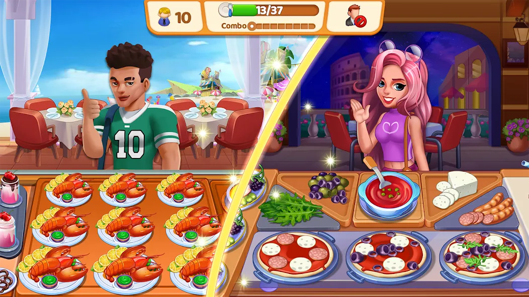 Food Voyage: Fun Cooking Games (Мод Много денег и бесконечные жизни) — скриншот 5