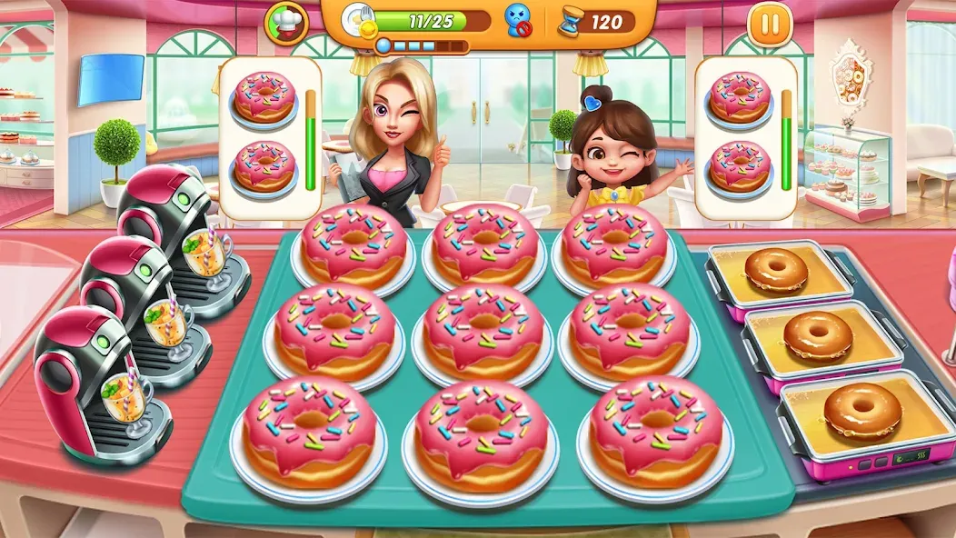 Cooking City - Cooking Games Mod APK Много денег и кристаллов — Скачать на Андроид — скриншот 5