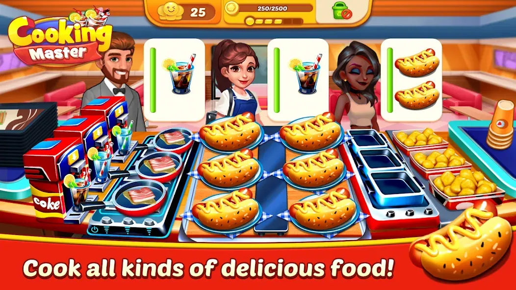 Скачать Cooking Master:Restaurant Game на Android — Много денег — скриншот 2