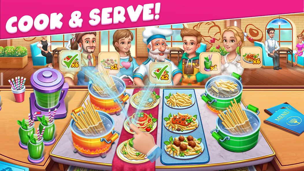 Скачать Cooking Taste Restaurant Games — Много денег и золота — скриншот 3