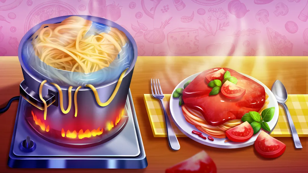 Cooking Team: Restaurant Games — Много денег и бесконечные кристаллы — скриншот 1
