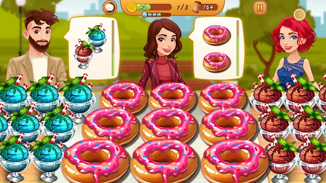 Cooking Team: Restaurant Games — Много денег и бесконечные кристаллы — скриншот 5