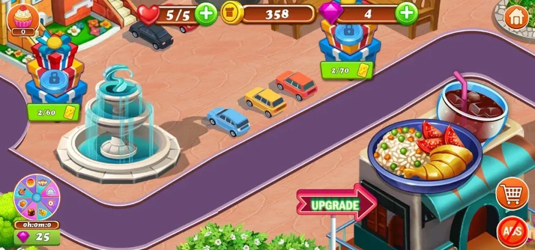 Food Game Crazy Super Chef на Андроид — Много денег — скриншот 3