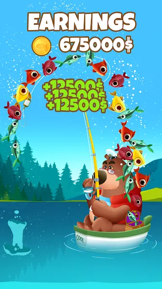 Go Fishing - by Coolmath Games Mod APK Много денег — Скачать на Андроид — скриншот 2