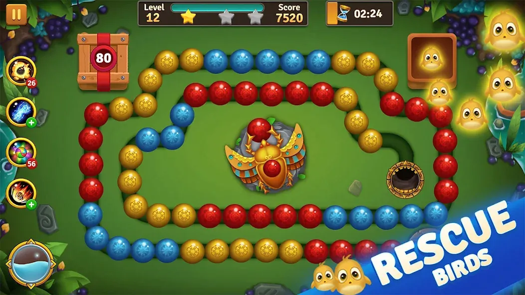 Скачать Jungle Marble Blast на телефон — Много денег — скриншот 2