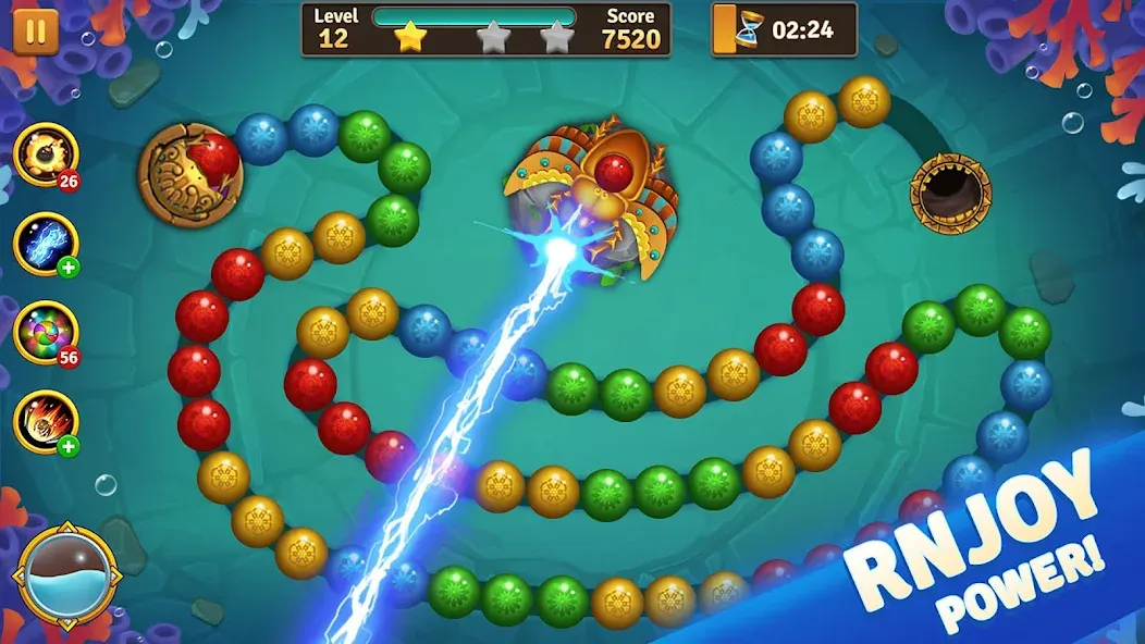 Скачать Jungle Marble Blast на телефон — Много денег — скриншот 4