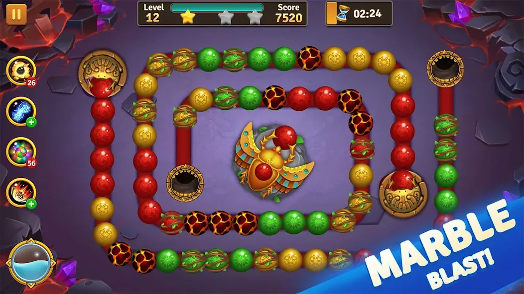 Скачать Jungle Marble Blast на телефон — Много денег — скриншот 5
