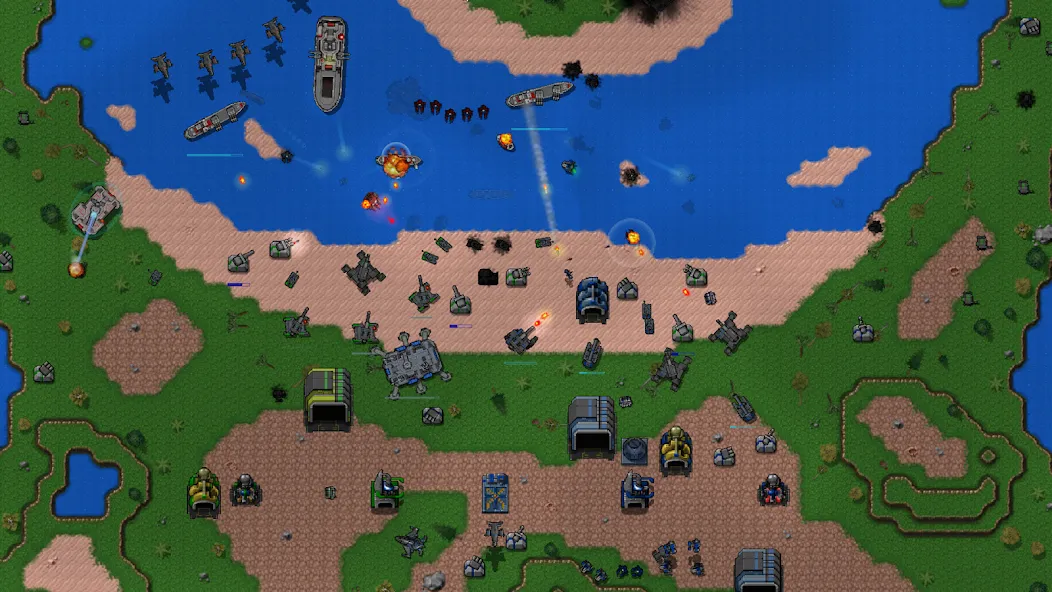 Rusted Warfare - Demo — Взломанная версия (Все разблокировано) — скриншот 2