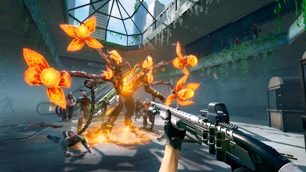 Скачать Zombie Fire 3D: Offline Game с модом — Бесконечные деньги и патроны — скриншот 5