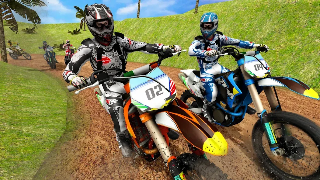 Mountain Dirt Bike Champions (Мод Много денег и всё открыто) — скриншот 2 Mountain Dirt Bike Champions (Мод Много денег и всё открыто) — скриншот 2