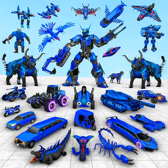 Скачать взломанную Bull Robot Car Game:Robot Game — Много денег — скриншот 1 Скачать взломанную Bull Robot Car Game:Robot Game — Много денег — скриншот 1