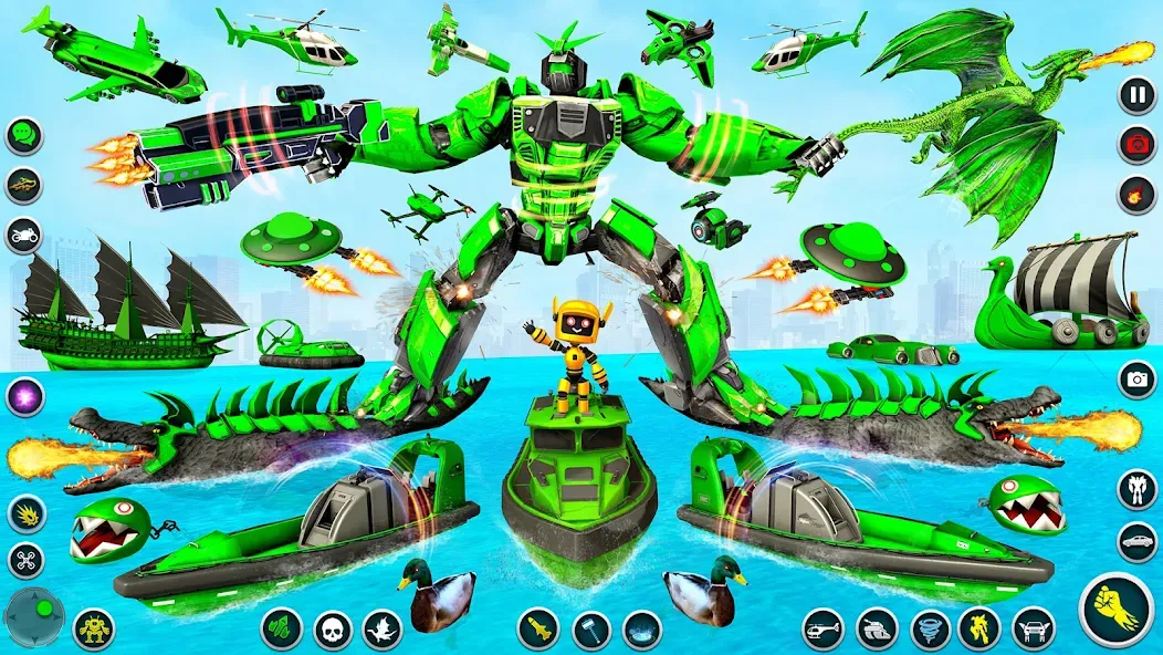 Dino Robot - Car Robot Games — Много денег и все открыто — скриншот 2