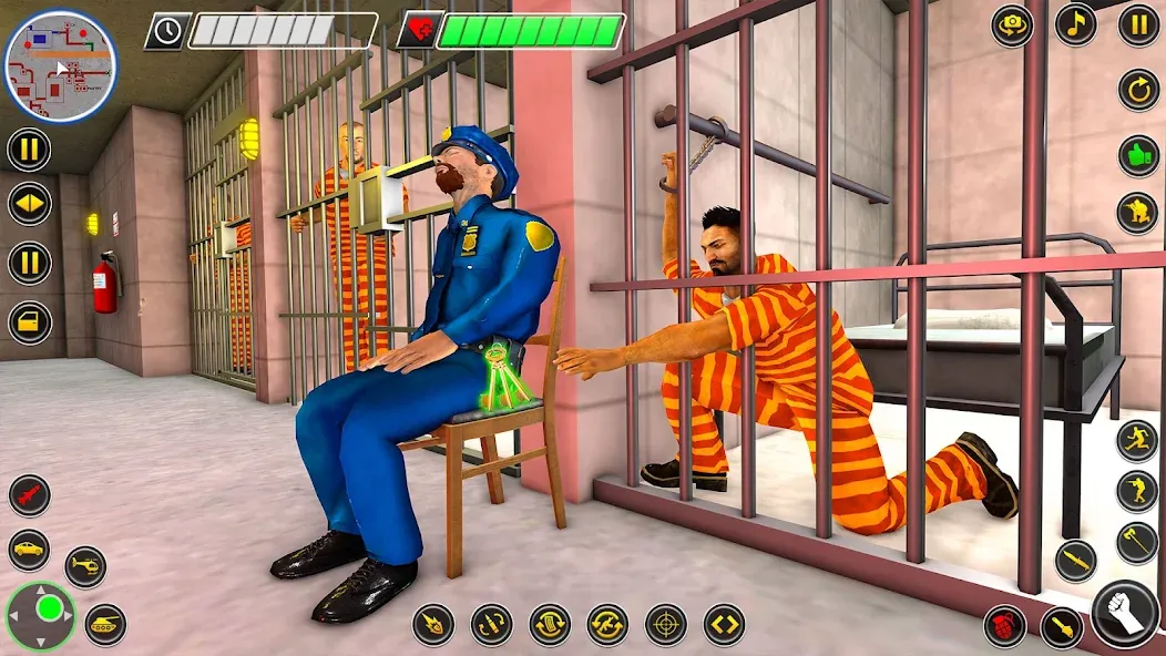 Grand Jail Prison: Escape Game — Взломанная версия (Бессмертие и Все Разблокировано) — скриншот 1
