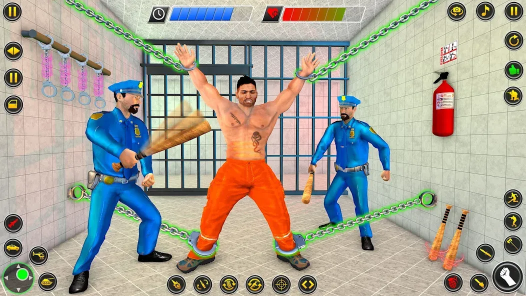 Grand Jail Prison: Escape Game — Взломанная версия (Бессмертие и Все Разблокировано) — скриншот 3