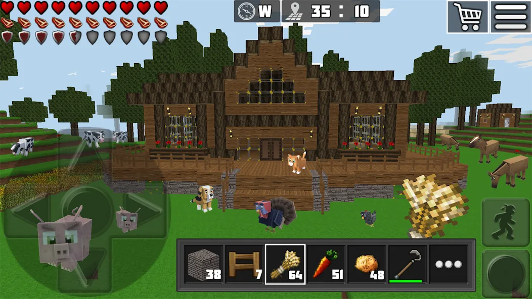 World Craft: Block Craftsman — Мод: Все открыто — скриншот 2 World Craft: Block Craftsman — Мод: Все открыто — скриншот 2
