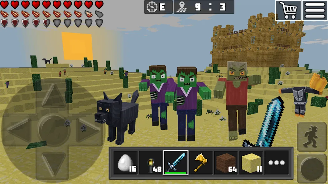 World Craft: Block Craftsman — Мод: Все открыто — скриншот 4 World Craft: Block Craftsman — Мод: Все открыто — скриншот 4