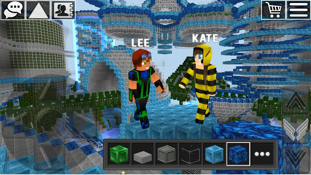 World Craft: Block Craftsman — Мод: Все открыто — скриншот 5