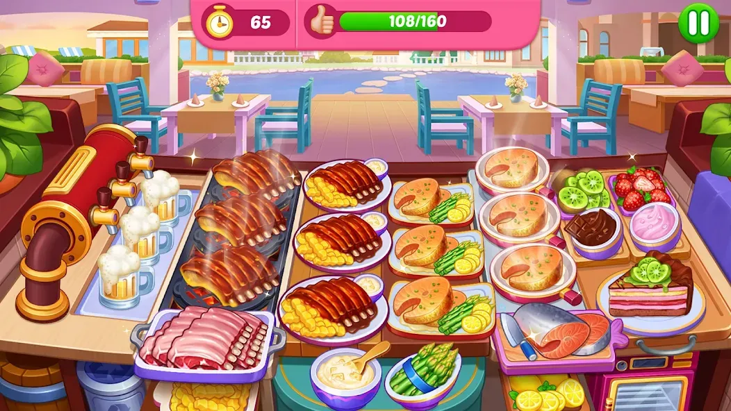 Скачать Crazy Cooking Diner: Chef Game — Много денег и алмазов — скриншот 4