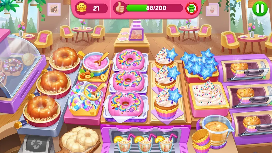 Скачать Crazy Cooking Diner: Chef Game — Много денег и алмазов — скриншот 5