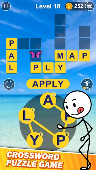 Word Connect - Word Search MOD APK — Много денег и подсказок — скриншот 3