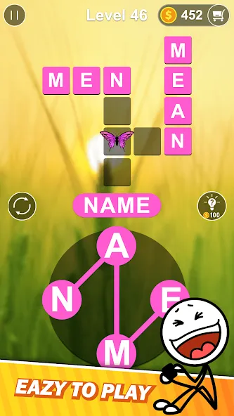 Word Connect - Word Search MOD APK — Много денег и подсказок — скриншот 4