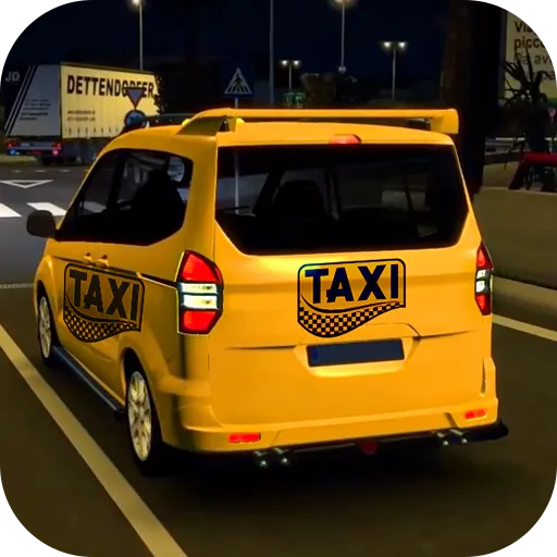 US Taxi Game 2023-Taxi Driver (Мод Много денег) — скриншот 1