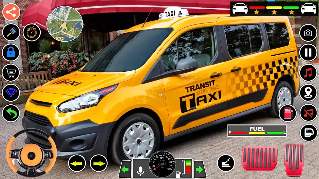 US Taxi Game 2023-Taxi Driver (Мод Много денег) — скриншот 2