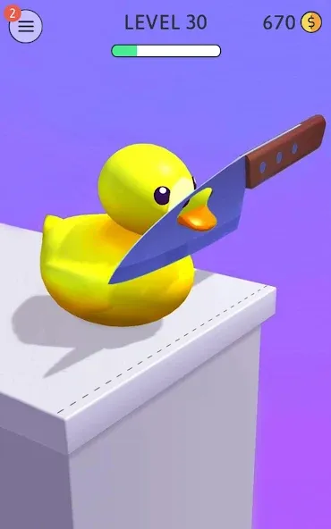 ASMR Slicing MOD APK — Всё разблокировано — скриншот 1
