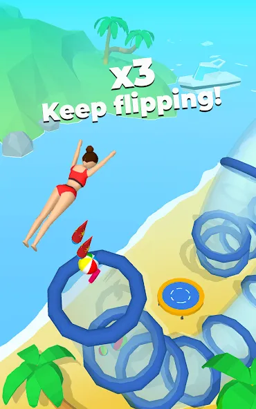 Скачать Flip Jump Stack! с модом — Взлом на много денег — скриншот 1
