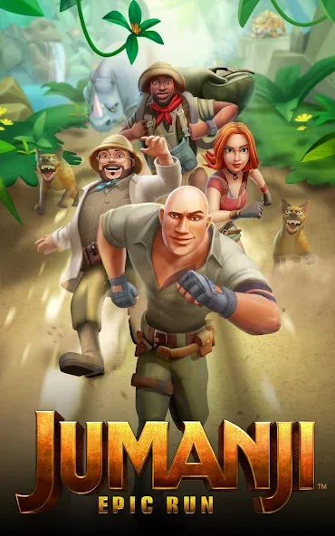 Взломанная Jumanji: Epic Run на Андроид — Много денег — скриншот 1