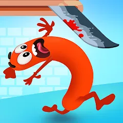 Скачать взломанную Run Sausage Run! — Много денег и бессмертие