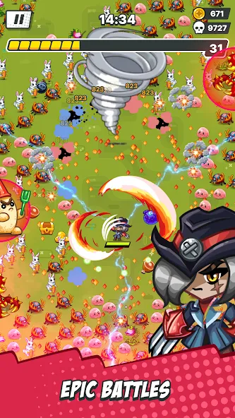 Fantasy Journey: Survival ARPG MOD APK на Android — Бессмертие и Урон — скриншот 1