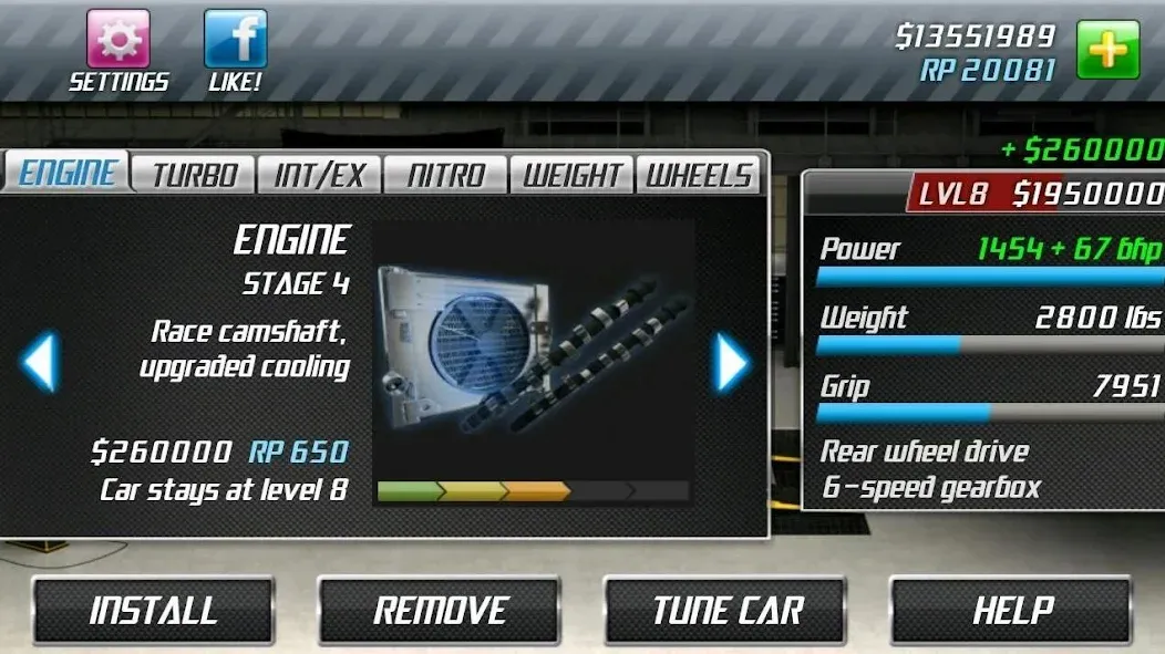 Скачать Drag Racing (Мод: Много денег) на Андроид — скриншот 3