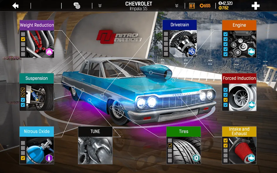 Скачать Nitro Nation: Car Racing Game — Модификация Много денег — скриншот 3