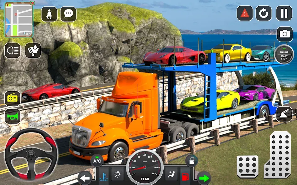 Скачать Trailer Truck Car Transport 3D на Android — Много денег — скриншот 4
