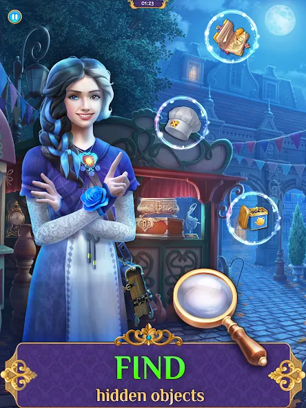Скачать Hidden objects of Eldritchwood на Андроид — Много денег и подсказок — скриншот 1