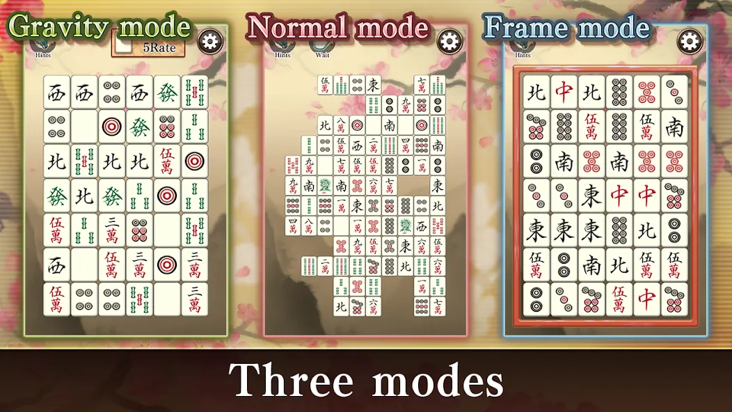 Mahjong Puzzle Shisensho (Мод Бесконечные подсказки) — скриншот 1