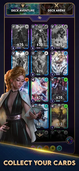 Cross The Ages: TCG Mod APK Бесконечные кристаллы — Скачать на Андроид — скриншот 2
