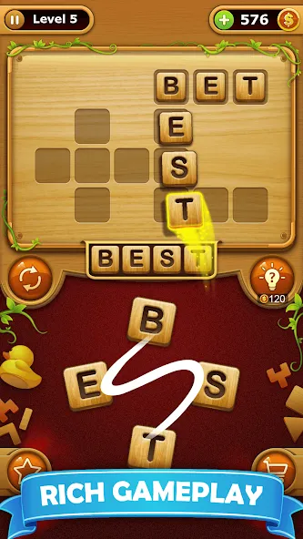Word Connect - Word Games — Мод: Много денег — скриншот 2