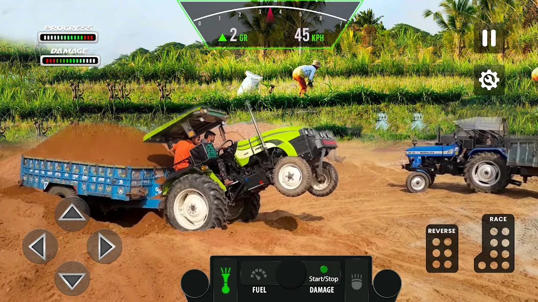 Скачать взломанную Tractor Simulator Farm Games — Много денег — скриншот 2