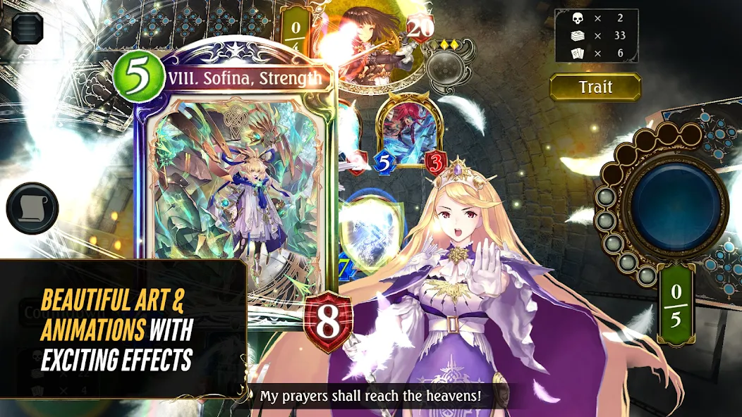 Скачать Shadowverse CCG на Android — Взлом на кристаллы и премиум карты — скриншот 1
