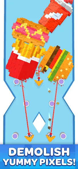 Скачать Pixel Demolish (Мод: Много денег) на Андроид — скриншот 1