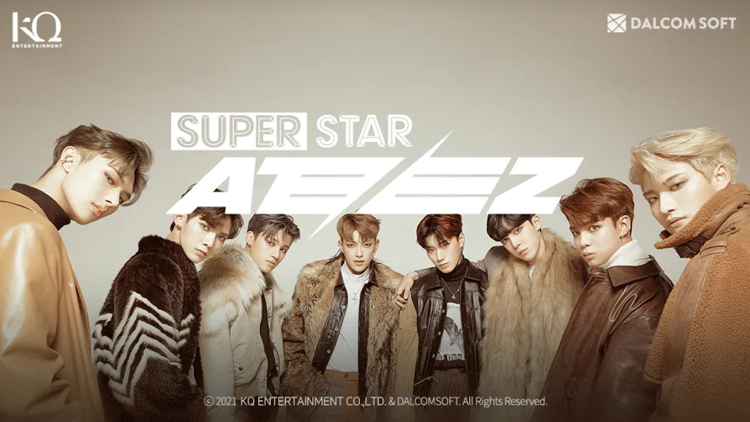 SUPERSTAR ATEEZ (Мод Все карты открыты) — скриншот 1