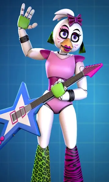 Glamrock Chica Workshop Glitch — Мод: Все открыто — скриншот 1