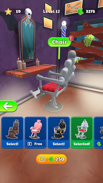 Скачать Fade Master 3D: Barber Shop на Андроид — Много денег — скриншот 2