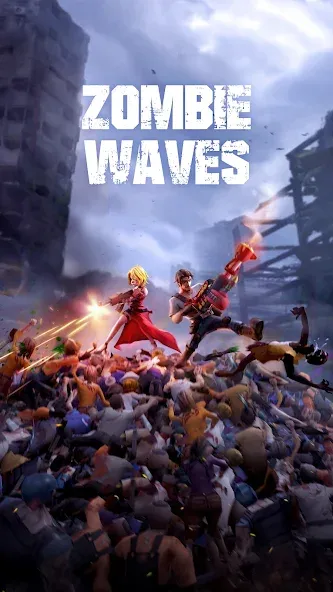 Скачать Zombie Waves — Последняя версия (Много денег и бессмертие) — скриншот 1