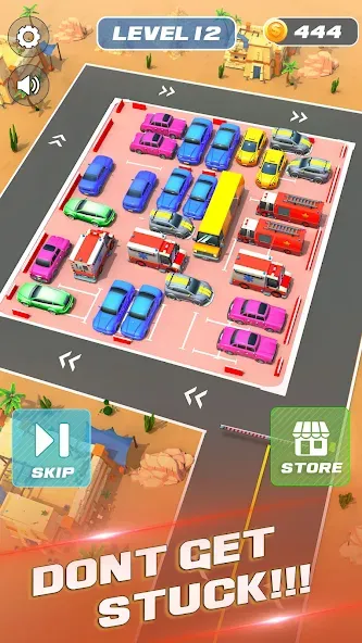 Взломанная Unblock It Car Puzzle Game на Андроид — Много денег и без рекламы — скриншот 4 Взломанная Unblock It Car Puzzle Game на Андроид — Много денег и без рекламы — скриншот 4